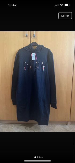 Sudadera larga Roxy negra talla única