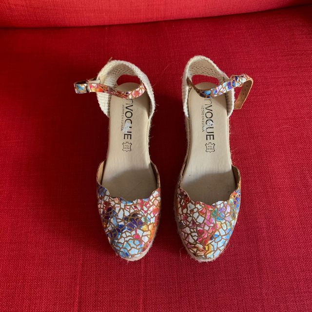 Cuñas esparto multicolor