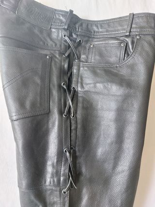 Pantalón Cuero Mujer Talla L/XL Negro