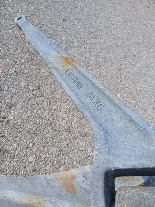 Ancla tipo arado Plastimo 20 kg