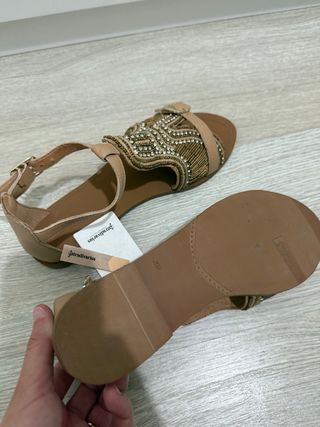 Sandalias Stradivarius Talla 39 Adornadas