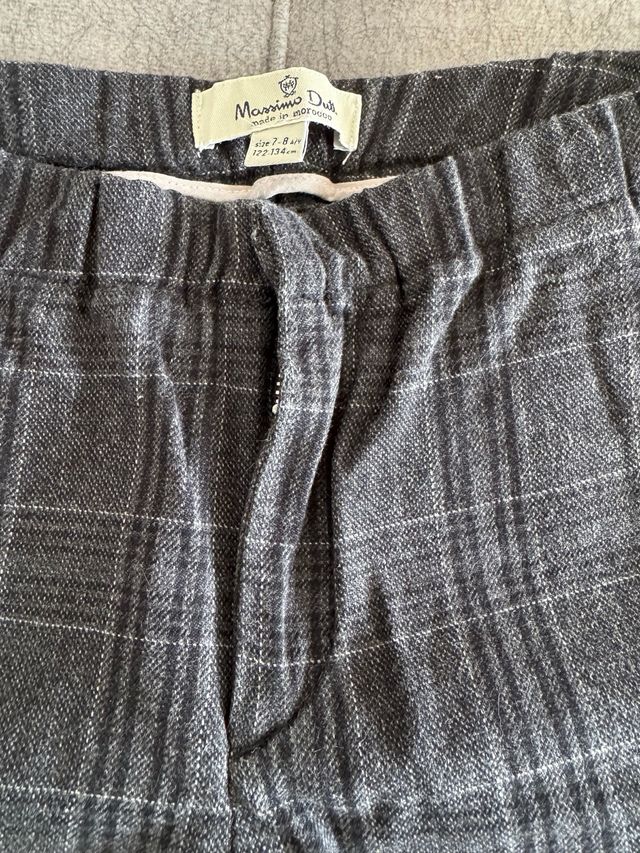 Pantalón cuadros niña Massimo Dutti