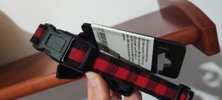 Collar para perro con pajarita a cuadros
