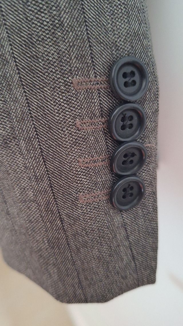 Blazer Massimo Dutti Lana Gris