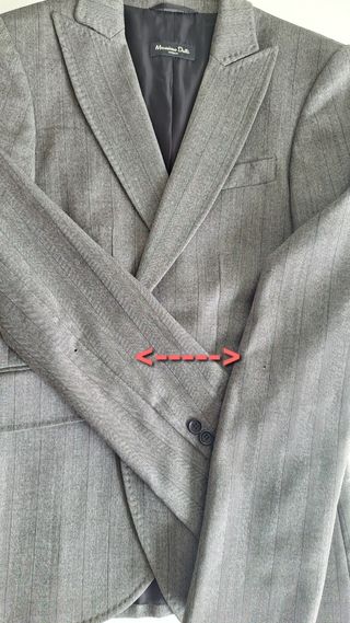 Blazer Massimo Dutti Lana Gris