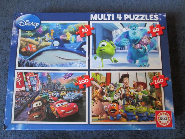 Puzzles Disney Multi 4 Puzzles