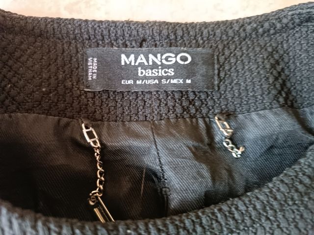 Chaqueta Mango Negra Talla M