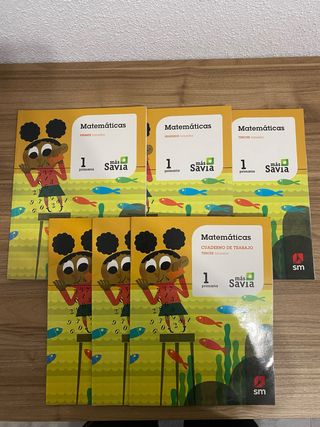 libros 1º primaria matemáticas SM mas Savia