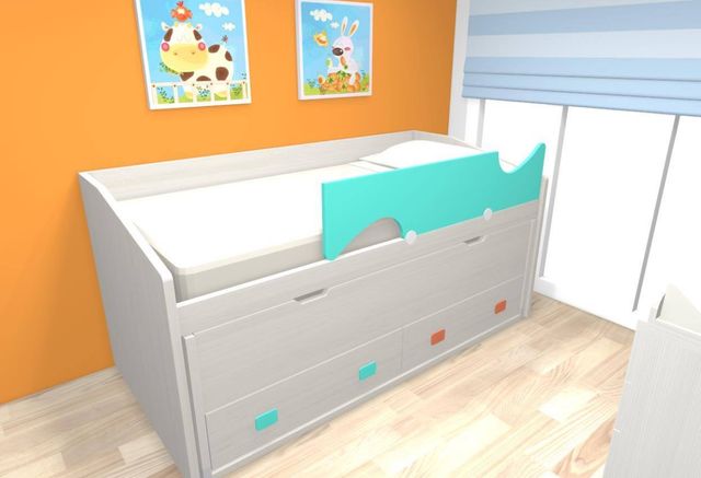 Cama nido infantil/juvenil con cajones