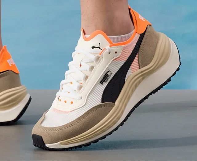 Zapatillas Puma Rider Elite Beige Naranja