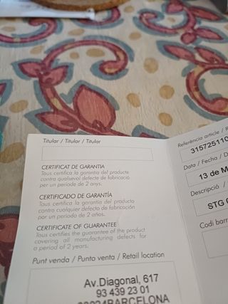 Pendientes Tous Oro Blanco 9 Brillantes Cuadrados