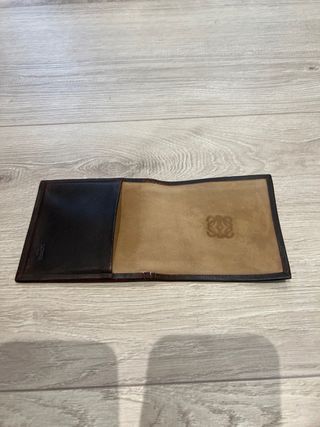 Billetera Loewe Piel Beige/Marrón