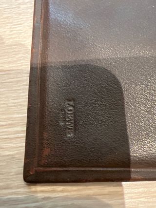 Billetera Loewe Piel Beige/Marrón