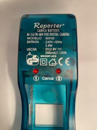 Reporter Carica Batterie Ni-Cd/Ni-MH