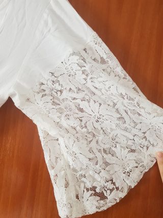 Vestido blanco largo de verano. 