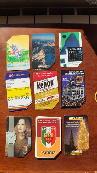 Lotto di schede telefoniche a tiratura limitata