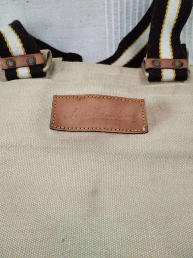 Bolso Louis Vuitton Tela Beige y Verde