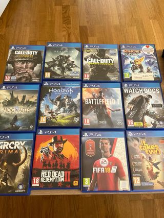 PS4 1TB + 2 Mandos + Cascos + 12 Juegos