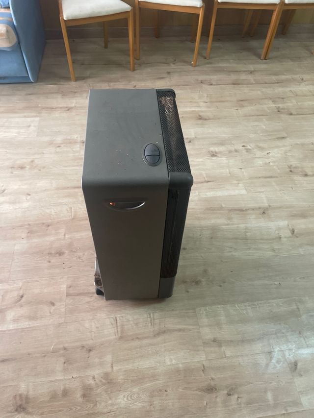 Estufa Bolla Negra y Gris Metálica