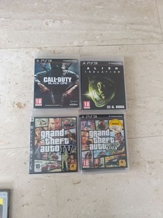 Consola Playstation 3 Negra con muchos juegos