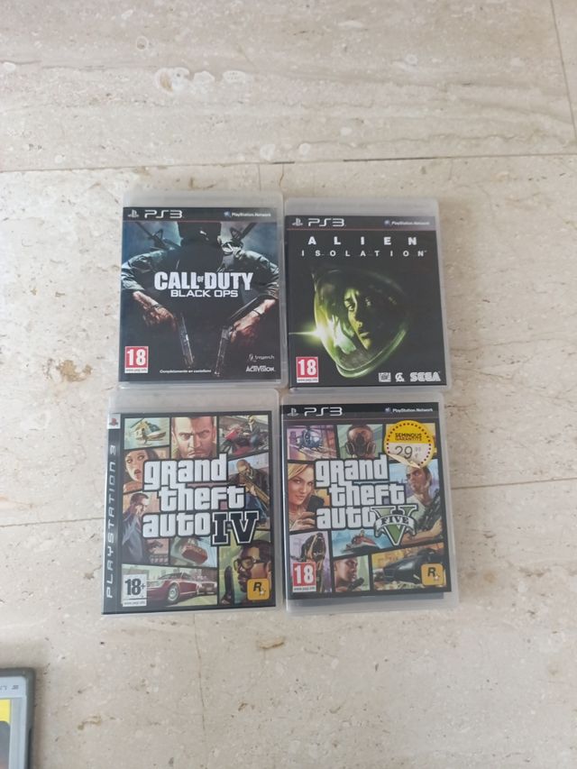 Consola Playstation 3 Negra con muchos juegos