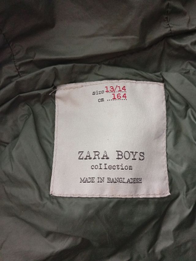 Cazadora niño Zara camuflaje,talla 13 años