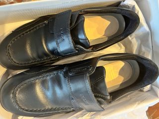 Zapatos Geox Colegio Piel Niños Color Navy Velcro