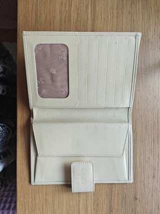 Billetero/Monedero Caballo Beige y Marrón