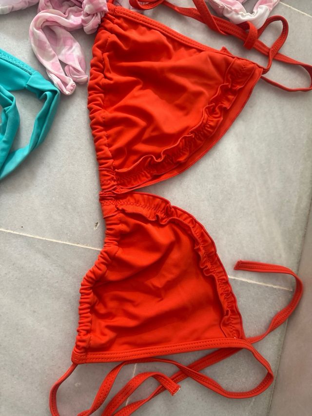 Lote 3 vestidos playa y bikinis Talla M 40-42