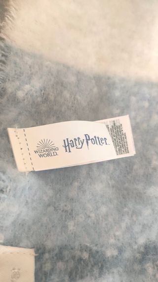 Bufanda Harry Potter Azul y Blanca 
180× 51 cm