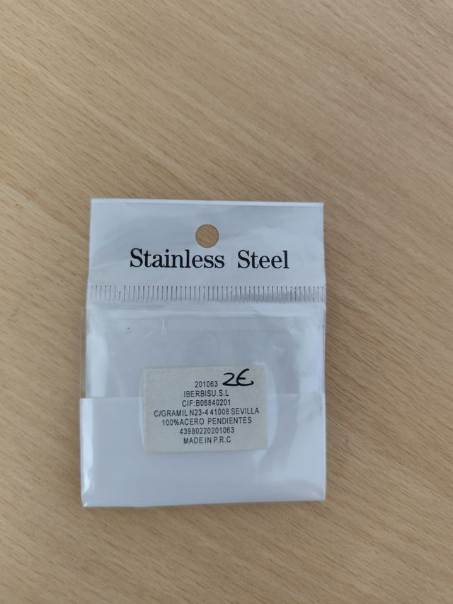 Pendientes Triángulo Acero Inoxidable