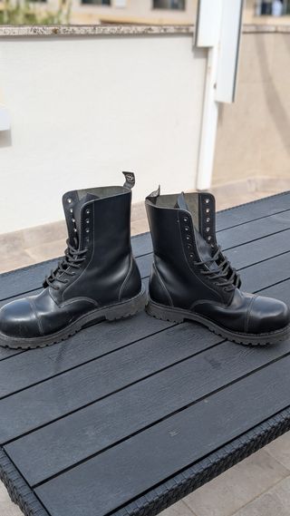 Botas militares piel punta acero T46