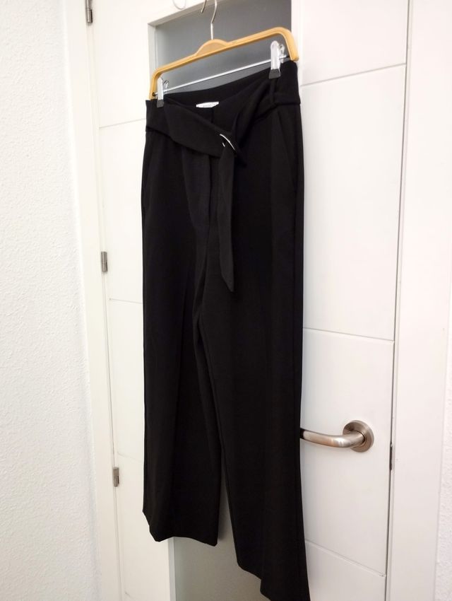 Pantalón cropped traje MANGO