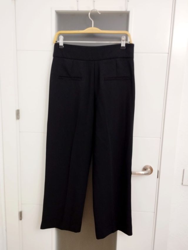 Pantalón cropped traje MANGO