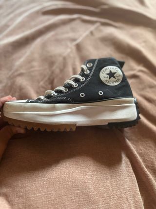 Converse negras plataforma