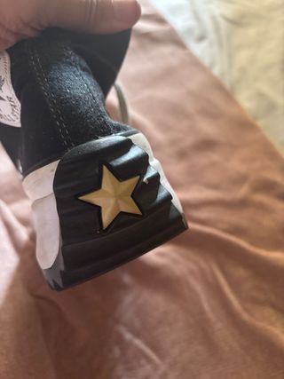 Converse negras plataforma