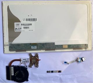 Lote repuestos portátil HP: Pantalla, ventilador,