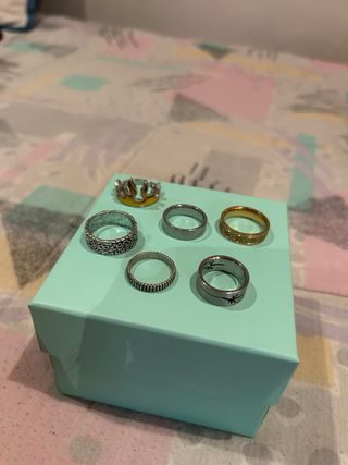 Lote de 7 anillos variados