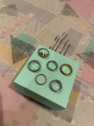 Lote de 7 anillos variados