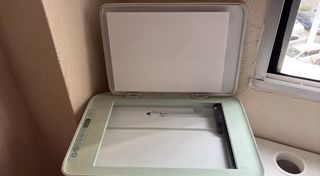 Impresora HP Blanca y Verde