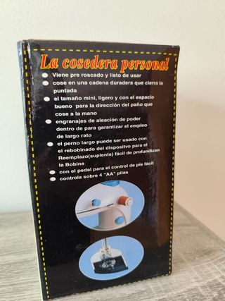 Macchina da cucire portatile a doppio filo