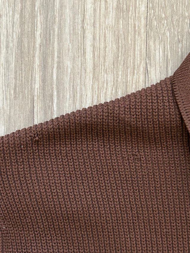 River Island Polo Knit Marrón (S)