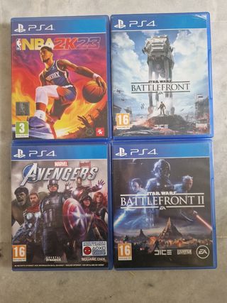 Pack 4 Videojuegos PS4. 
