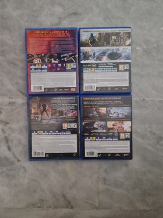 Pack 4 Videojuegos PS4. 