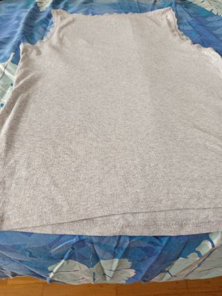 Camiseta tirantes gris talla XL