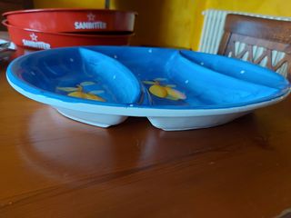 Vassoio in ceramica con limoni