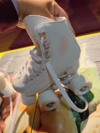 Patines blancos Oxelo talla 28