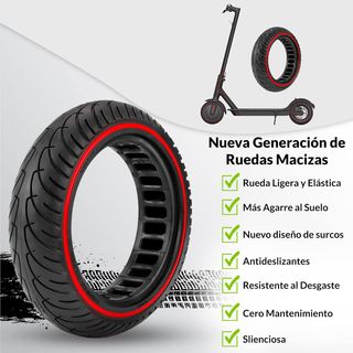 Dos Ruedas Macizas Patinete Eléctrico 8.5x2.0