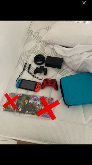 Nintendo Switch + Accesorios y Juegos