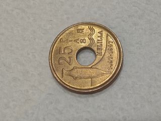Moneda 25 Pesetas Melilla 1497-1997